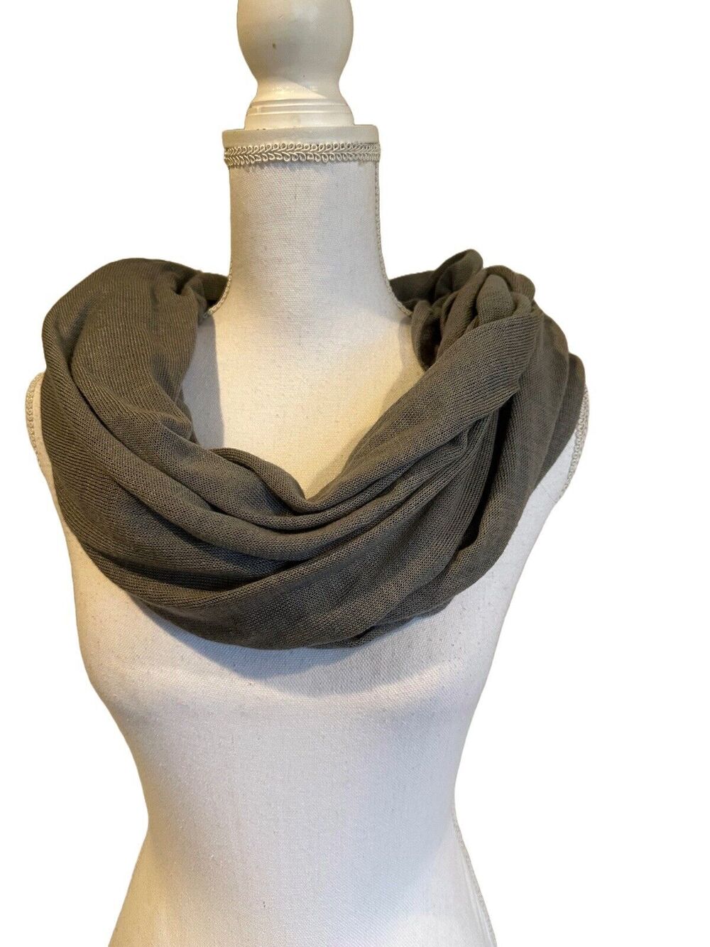 ALDO Infinity Scarf Gray Lightweight Knit Soft